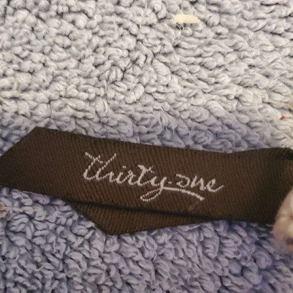 Thirty-One Paisley Wallet in Blue and Brown - Picture 2 of 6